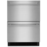 JennAir Noir JUDFP242HM Built In Under Counter Refrigeration, 24 inch Width, 4.7 cu. ft. Capacity, Stainless Steel colour