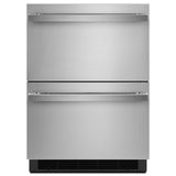 JennAir Noir JUDFP242HM Built In Under Counter Refrigeration, 24 inch Width, 4.7 cu. ft. Capacity, Stainless Steel colour
