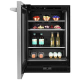 JennAir Rise JUGFL242HL Compact Under Counter Refrigeration, 24 inch Width, ENERGY STAR Certified, Stainless Steel colour Left Swing