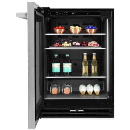 JennAir Rise JUGFL242HL Compact Under Counter Refrigeration, 24 inch Width, ENERGY STAR Certified, Stainless Steel colour Left Swing