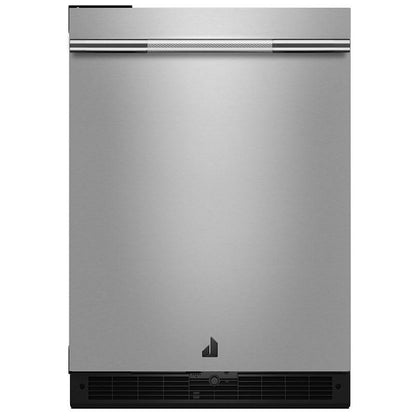 JennAir Rise JURFL242HL 紧凑型台下式制冷冰箱，24 英寸宽，能源之星认证，不锈钢色，左开门