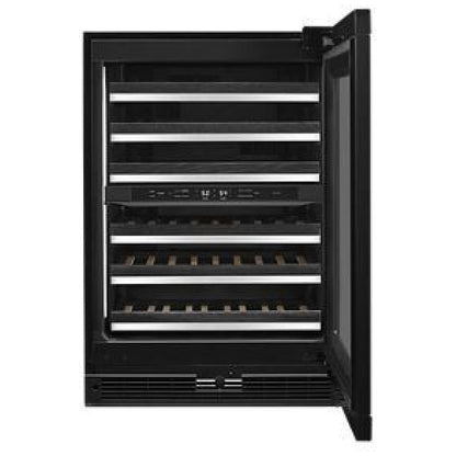 JennAir JUWFR242HX Compact Wine Cooler Under Counter Wine Refrigeration, 24 inch Width, Custom Panel Ready, 3,748 Wine Bottle Capacity, Panel Ready Right Swing, Dual Zone