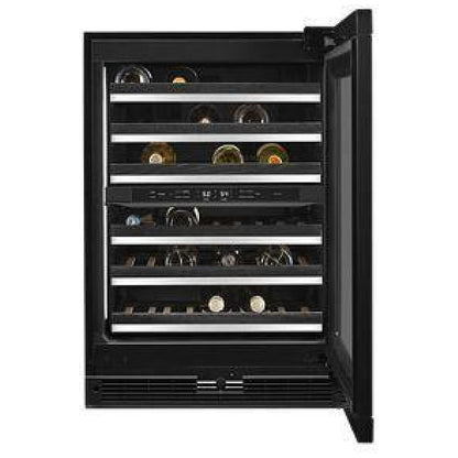 JennAir JUWFR242HX Compact Wine Cooler Under Counter Wine Refrigeration, 24 inch Width, Custom Panel Ready, 3,748 Wine Bottle Capacity, Panel Ready Right Swing, Dual Zone