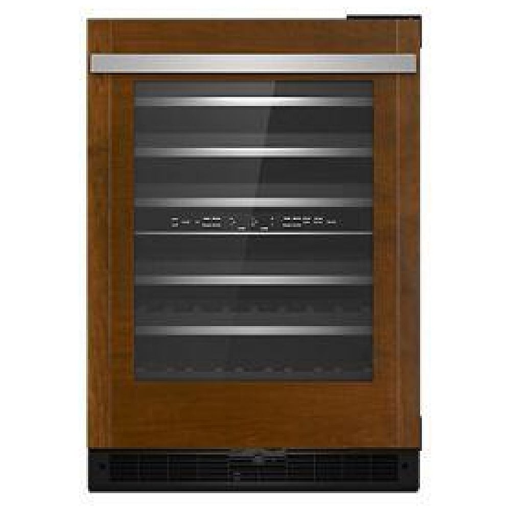 JennAir JUWFR242HX Compact Wine Cooler Under Counter Wine Refrigeration, 24 inch Width, Custom Panel Ready, 3,748 Wine Bottle Capacity, Panel Ready Right Swing, Dual Zone