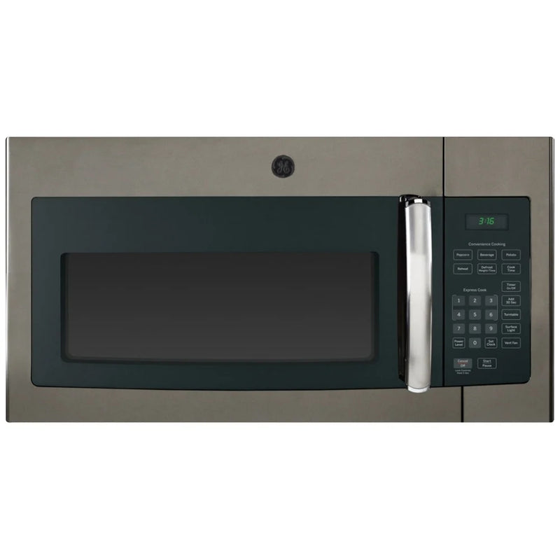 GE JVM1635SLJC Over the Range Microwave, 30 inch Exterior Width, 1.6 cu. ft. Capacity, 300 CFM, 1,000 W Watts, Halogen , Slate colour