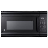 GE JVM2160DMBB Over the Range Microwave, 30 inch Exterior Width, 1.6 cu. ft. Capacity, 300 CFM, 1,000 W Watts, Halogen , Black colour