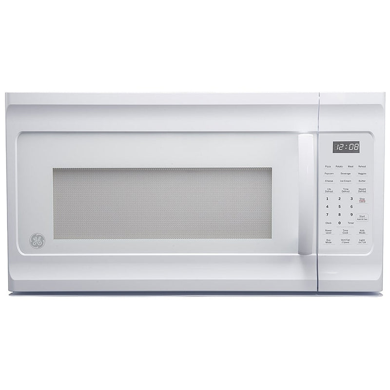 GE JVM2160DMWW Over the Range Microwave, 30 inch Exterior Width, 1.6 cu. ft. Capacity, 300 CFM, 1,100 W Watts, Halogen , White colour