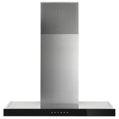 JennAir JVR0436HS Range Hood, 36 inch Exterior Width, Chimney, Wall Mounted, 550 CFM, Inside / Recirculating, LED, Dishwasher Safe Filters, Charcoal Filters, Stainless Steel colour Blower Included