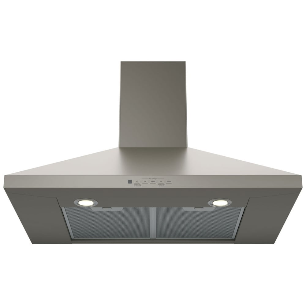 GE JVW5301EJESC Range Hood, 30 inch Exterior Width, Chimney, Wall Mounted
