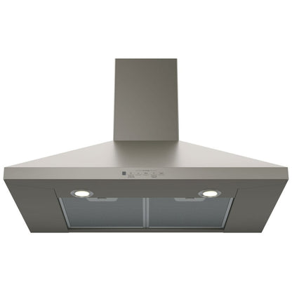 GE JVW5301EJESC Range Hood, 30 inch Exterior Width, Chimney, Wall Mounted