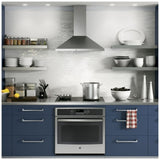 GE JVW5301SJSSC Range Hood, 30 inch Exterior Width, 350 CFM, Halogen , Aluminum Mesh Filter, Stainless Steel colour