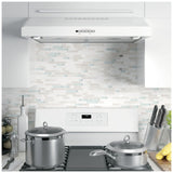 GE JVX5300DJWWC Range Hood, 30 inch Exterior Width, Under-Cabinet, 310 CFM, Halogen , Aluminum Mesh Filter, White colour
