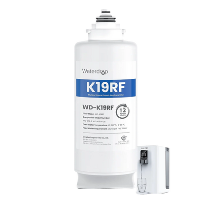 Waterdrop WD-K19RF Filter Replacement for WD-K19-S and WD-K19-H Countertop Reverse Osmosis System