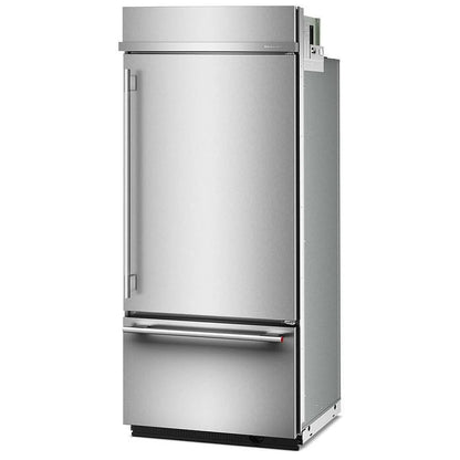 KitchenAid KBBR336SPS Built In Refrigerator, 36 inch Width, Custom Panel Ready, 20.8 cu. ft. Capacity, ENERGY STAR Certified, PrintShield Stainless colour, FreshFlow™ Air Filter, Preserva® Food Care, SatinGlide® System