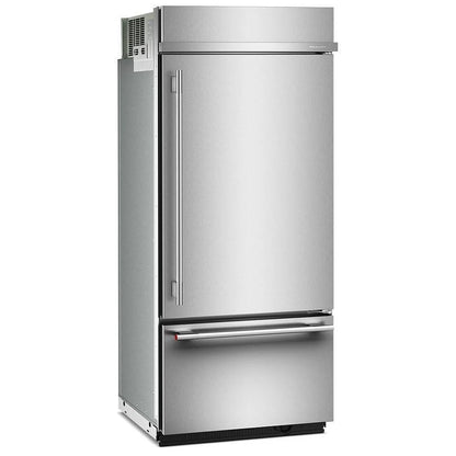 KitchenAid KBBR336SPS Built In Refrigerator, 36 inch Width, Custom Panel Ready, 20.8 cu. ft. Capacity, ENERGY STAR Certified, PrintShield Stainless colour, FreshFlow™ Air Filter, Preserva® Food Care, SatinGlide® System