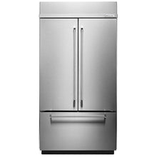 KitchenAid KBFN502ESS Counter Depth French Door Refrigerator, 42 inch Width, 24.2 cu. ft. Capacity, Counter Depth, Ice Dispenser (Freezer Located), ENERGY STAR Certified, Stainless Steel colour