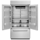KitchenAid KBFN502ESS Counter Depth French Door Refrigerator, 42 inch Width, 24.2 cu. ft. Capacity, Counter Depth, Ice Dispenser (Freezer Located), ENERGY STAR Certified, Stainless Steel colour