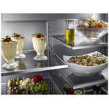 KitchenAid KBFN502ESS Counter Depth French Door Refrigerator, 42 inch Width, 24.2 cu. ft. Capacity, Counter Depth, Ice Dispenser (Freezer Located), ENERGY STAR Certified, Stainless Steel colour