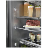 KitchenAid KBFN502ESS Counter Depth French Door Refrigerator, 42 inch Width, 24.2 cu. ft. Capacity, Counter Depth, Ice Dispenser (Freezer Located), ENERGY STAR Certified, Stainless Steel colour