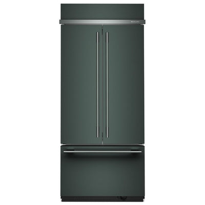 KitchenAid KBFN536SJP Bottom Freezer French Door Built In Refrigerator, 36 inch Width, 20.8 cu. ft. Capacity, Water Dispenser (Interior), Ice Dispenser (Freezer Located), Juniper colour