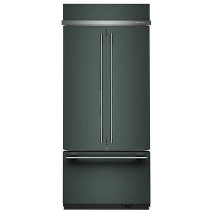 KitchenAid KBFN536SJP Bottom Freezer French Door Built In Refrigerator, 36 inch Width, 20.8 cu. ft. Capacity, Water Dispenser (Interior), Ice Dispenser (Freezer Located), Juniper colour