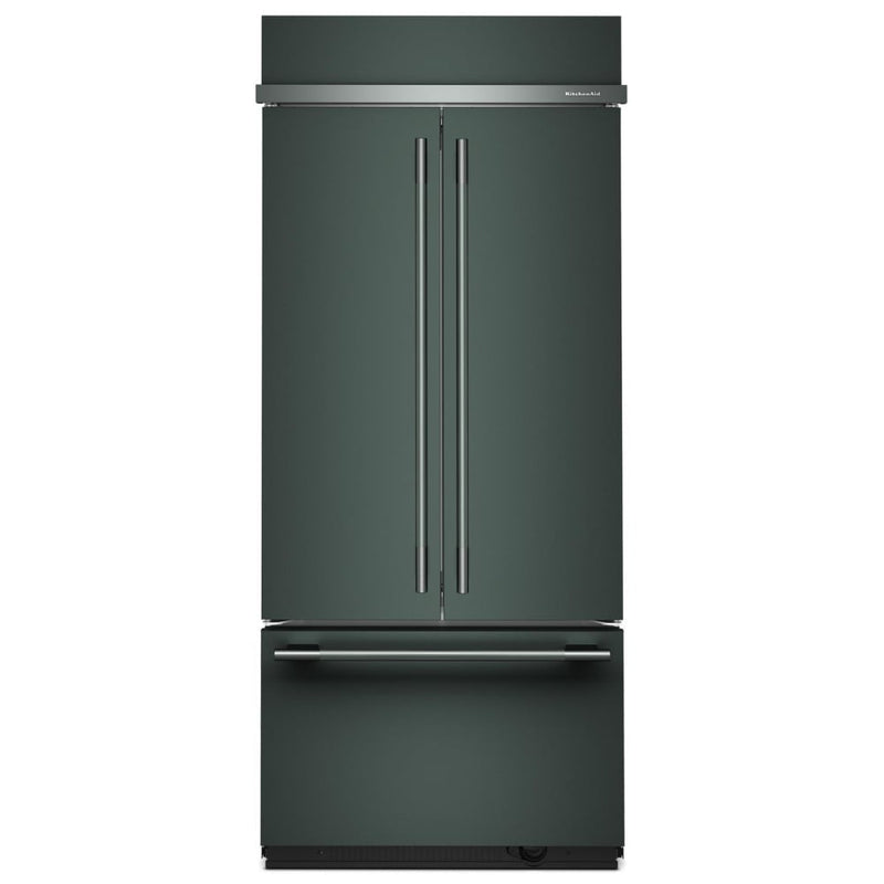 KitchenAid KBFN536SJP Bottom Freezer French Door Built In Refrigerator, 36 inch Width, 20.8 cu. ft. Capacity, Water Dispenser (Interior), Ice Dispenser (Freezer Located), Juniper colour