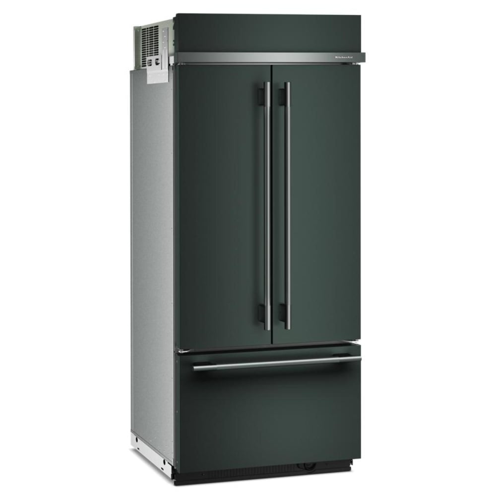 KitchenAid KBFN536SJP Bottom Freezer French Door Built In Refrigerator, 36 inch Width, 20.8 cu. ft. Capacity, Water Dispenser (Interior), Ice Dispenser (Freezer Located), Juniper colour