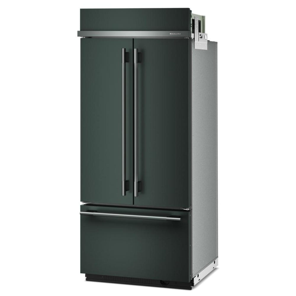 KitchenAid KBFN536SJP Bottom Freezer French Door Built In Refrigerator, 36 inch Width, 20.8 cu. ft. Capacity, Water Dispenser (Interior), Ice Dispenser (Freezer Located), Juniper colour
