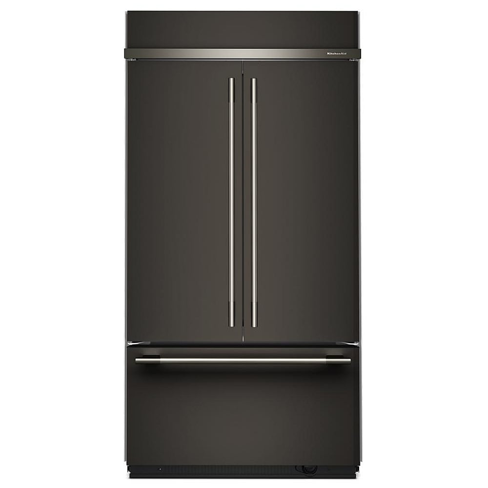 KitchenAid KBFN542SBE Bottom Freezer French Door Built In Refrigerator, 42 inch Width, 24.2 cu. ft. Capacity, Water Dispenser (Interior), Ice Dispenser