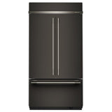 KitchenAid KBFN542SBE Bottom Freezer French Door Built In Refrigerator, 42 inch Width, 24.2 cu. ft. Capacity, Water Dispenser (Interior), Ice Dispenser (Freezer Located), ENERGY STAR Certified, Black Ore colour
