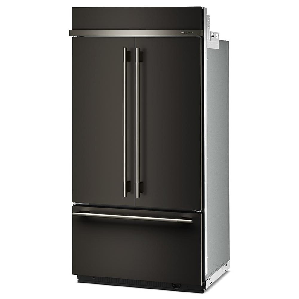 KitchenAid KBFN542SBE Bottom Freezer French Door Built In Refrigerator, 42 inch Width, 24.2 cu. ft. Capacity, Water Dispenser (Interior), Ice Dispenser