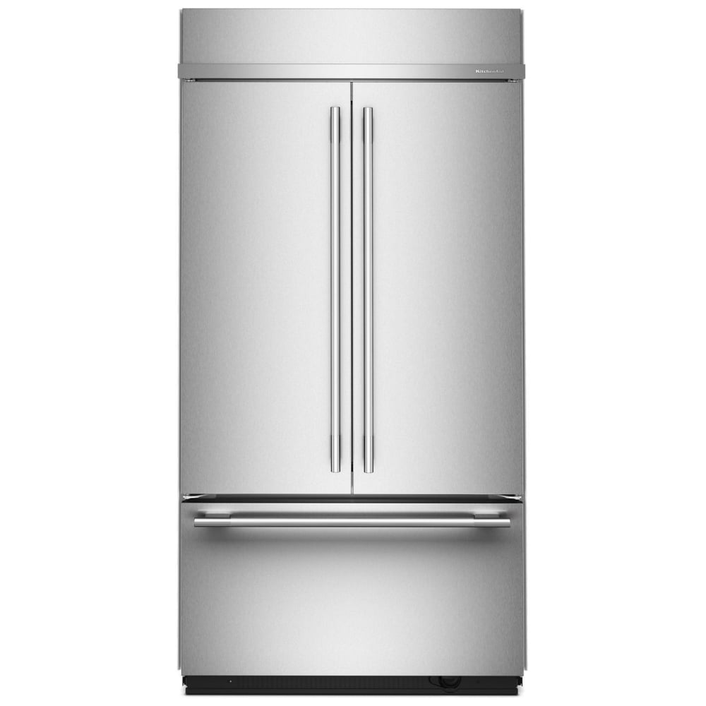 KitchenAid KBFN542SPS Bottom Freezer French Door Built In Refrigerator, 42 inch Width, 24.2 cu. ft. Capacity, Ice Dispenser (Freezer Located), ENERGY STAR Certified, PrintShield Stainless colour