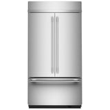 KitchenAid KBFN542SPS Bottom Freezer French Door Built In Refrigerator, 42 inch Width, 24.2 cu. ft. Capacity, Ice Dispenser (Freezer Located), ENERGY STAR Certified, PrintShield Stainless colour