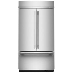 KitchenAid KBFN542SPS Bottom Freezer French Door Built In Refrigerator, 42 inch Width, 24.2 cu. ft. Capacity, Ice Dispenser (Freezer Located), ENERGY STAR Certified, PrintShield Stainless colour
