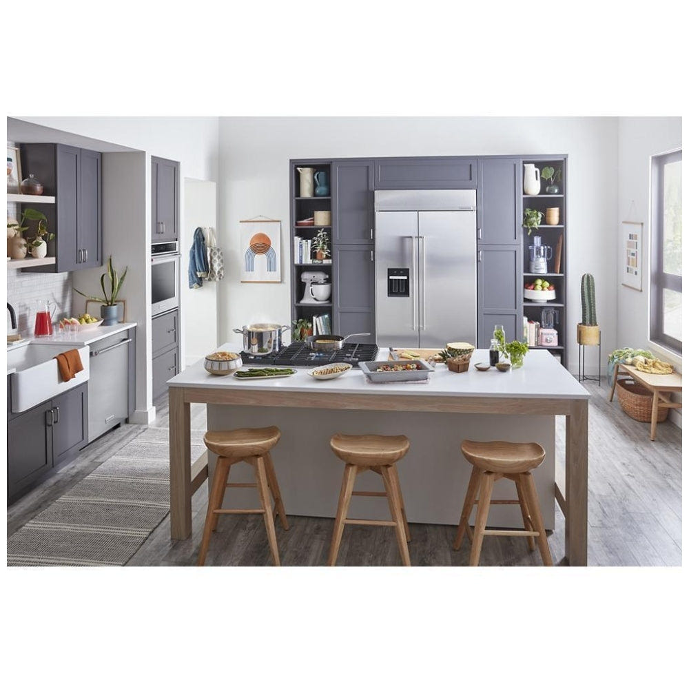 KitchenAid KBSD702MSS Built In Side By Side Refrigerator