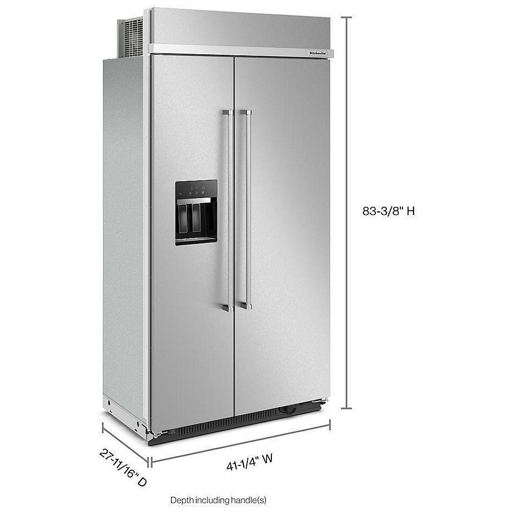 KitchenAid KBSD702MSS Built In Side By Side Refrigerator