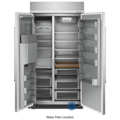 KitchenAid KBSD702MSS Built In Side By Side Refrigerator