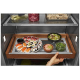 KitchenAid KBSD706MPS Side by Side Built In Refrigerator, 36 inch Width, 20.8 cu. ft. Capacity, Water Dispenser (Exterior), Ice Dispenser (Freezer Located), Stainless Steel colour