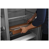 KitchenAid KBSD706MPS Side by Side Built In Refrigerator, 36 inch Width, 20.8 cu. ft. Capacity, Water Dispenser (Exterior), Ice Dispenser (Freezer Located), Stainless Steel colour