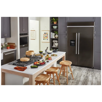 KitchenAid KBSD708MBS Built In Side by Side Refrigerator