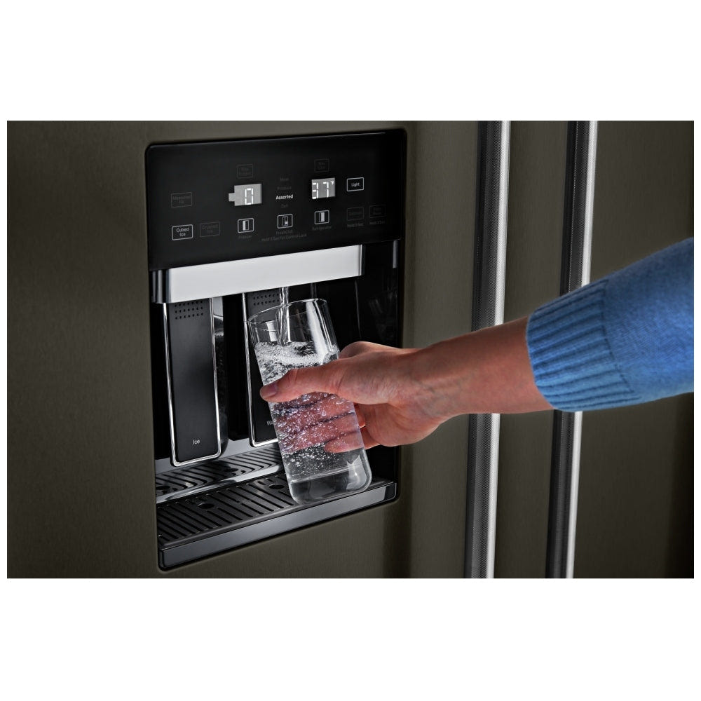 KitchenAid KBSD708MBS Built In Side by Side Refrigerator