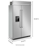 KitchenAid KBSD708MSS Built In Refrigerator