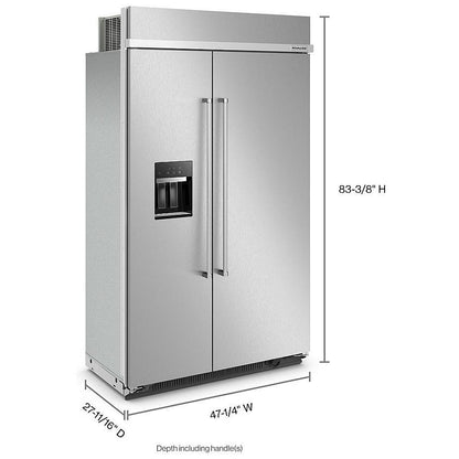 KitchenAid KBSD708MSS Built In Refrigerator