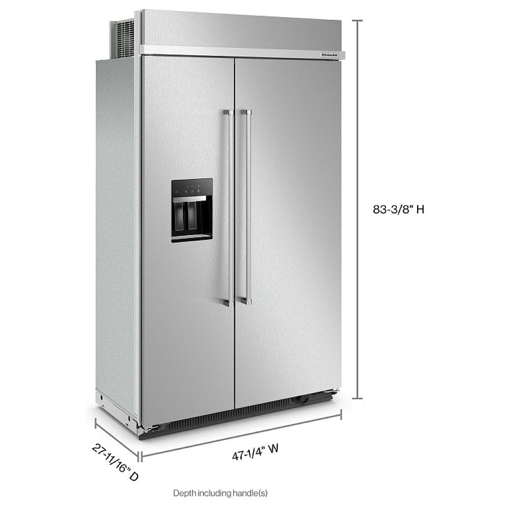 KitchenAid KBSD708MSS Built In Refrigerator