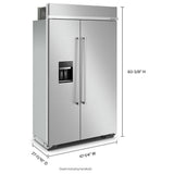 KitchenAid KBSD708MSS Built In Refrigerator
