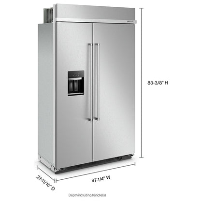 KitchenAid KBSD708MSS Built In Refrigerator