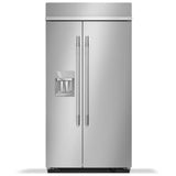KitchenAid KBSD742SPS Side by Side Built In Refrigerator, 42 inch Width, 25.1 cu. ft. Capacity, Water Dispenser (Exterior), Ice Dispenser (Thru Door), ENERGY STAR Certified, PrintShield Stainless Steel colour