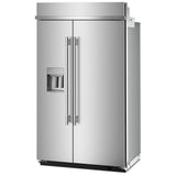 KitchenAid KBSD748SPS Side by Side Built In Refrigerator, 48 inch Width, 29.4 cu. ft. Capacity, Water Dispenser (Exterior), Ice Dispenser (Thru Door), ENERGY STAR Certified, PrintShield Stainless Steel colour