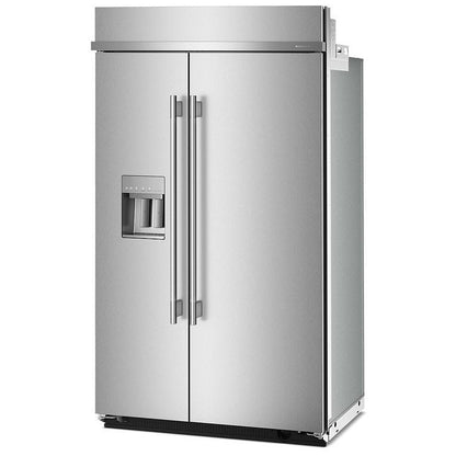 KitchenAid KBSD748SPS Side by Side Built In Refrigerator, 48 inch Width, 29.4 cu. ft. Capacity, Water Dispenser (Exterior), Ice Dispenser (Thru Door)