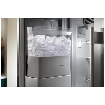 KitchenAid KBSD748SPS Side by Side Built In Refrigerator, 48 inch Width, 29.4 cu. ft. Capacity, Water Dispenser (Exterior), Ice Dispenser (Thru Door)